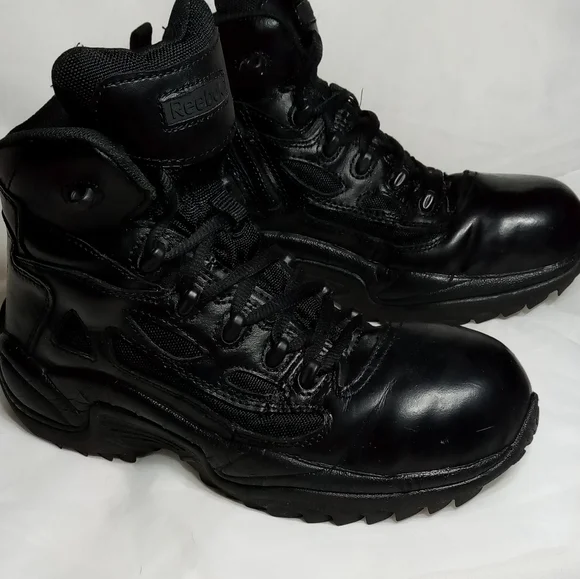 Reebok RB864 Rapid Response Composite Toe Side Zip 6 Black Boot Sz 8.5 - Picture 10 of 13